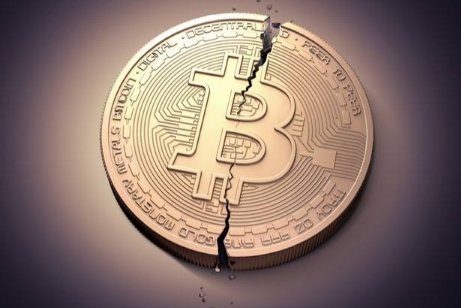 A sleek Bitcoin miner thriving with an efficient power supply, cutting through energy waste
