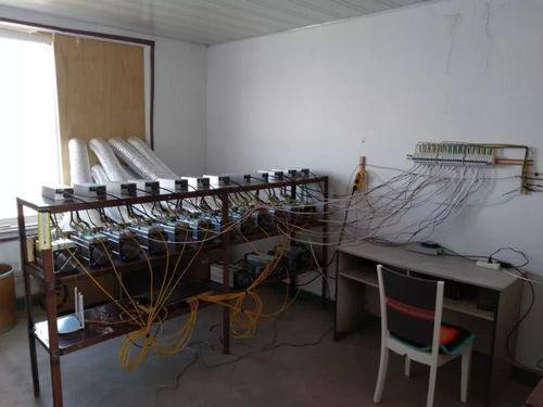 A cutting-edge GPU mining rig set up in a mining farm