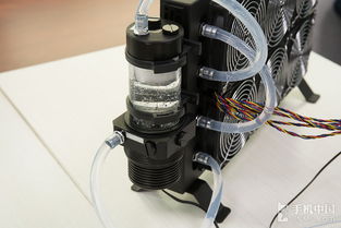An intricate view of a high-efficiency mining rig, showcasing the tech behind crypto mining