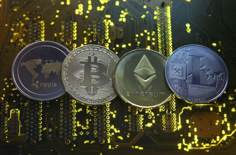 A Bitcoin mining farm showcasing multiple machines at work